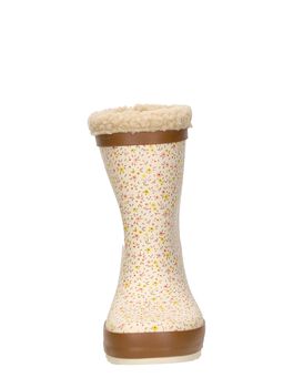Rainboot Fur flower print