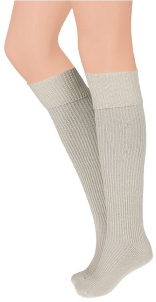 LADIES KNEEHIGH SOCKS RIB - large
