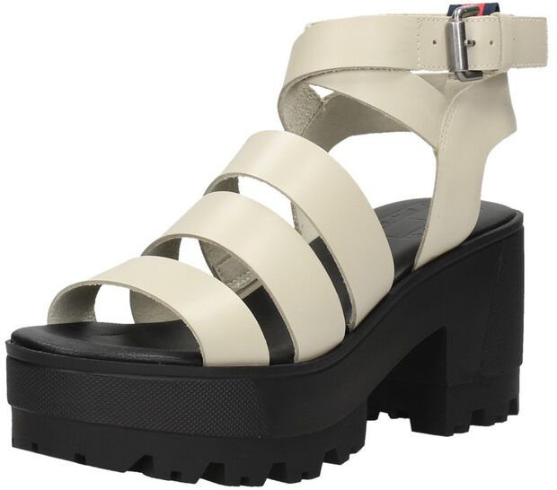 Heeled Leather Sandal - large