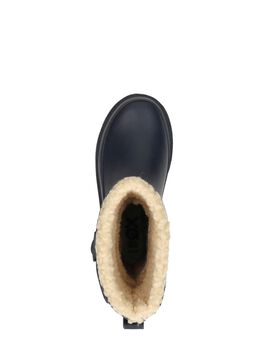 Kids Rubber Rain Boots Fur