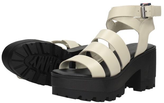 Heeled Leather Sandal - large