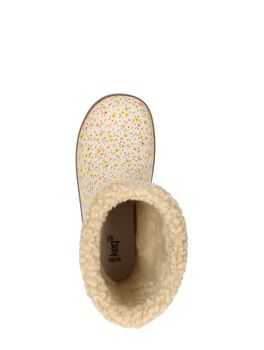 Rainboot Fur flower print