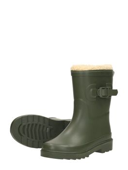 Kids Rubber Rain Boots Fur