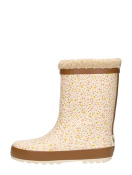 Rainboot Fur flower print