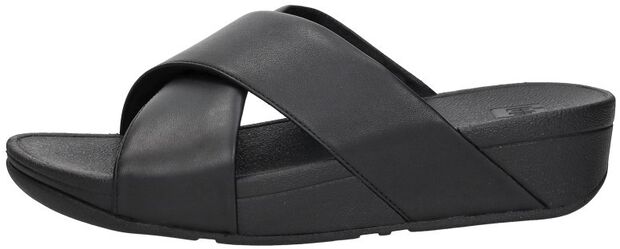 Lulu Leather Cross Slides - large