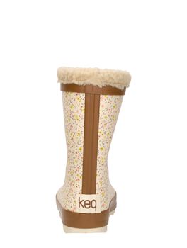 Rainboot Fur flower print