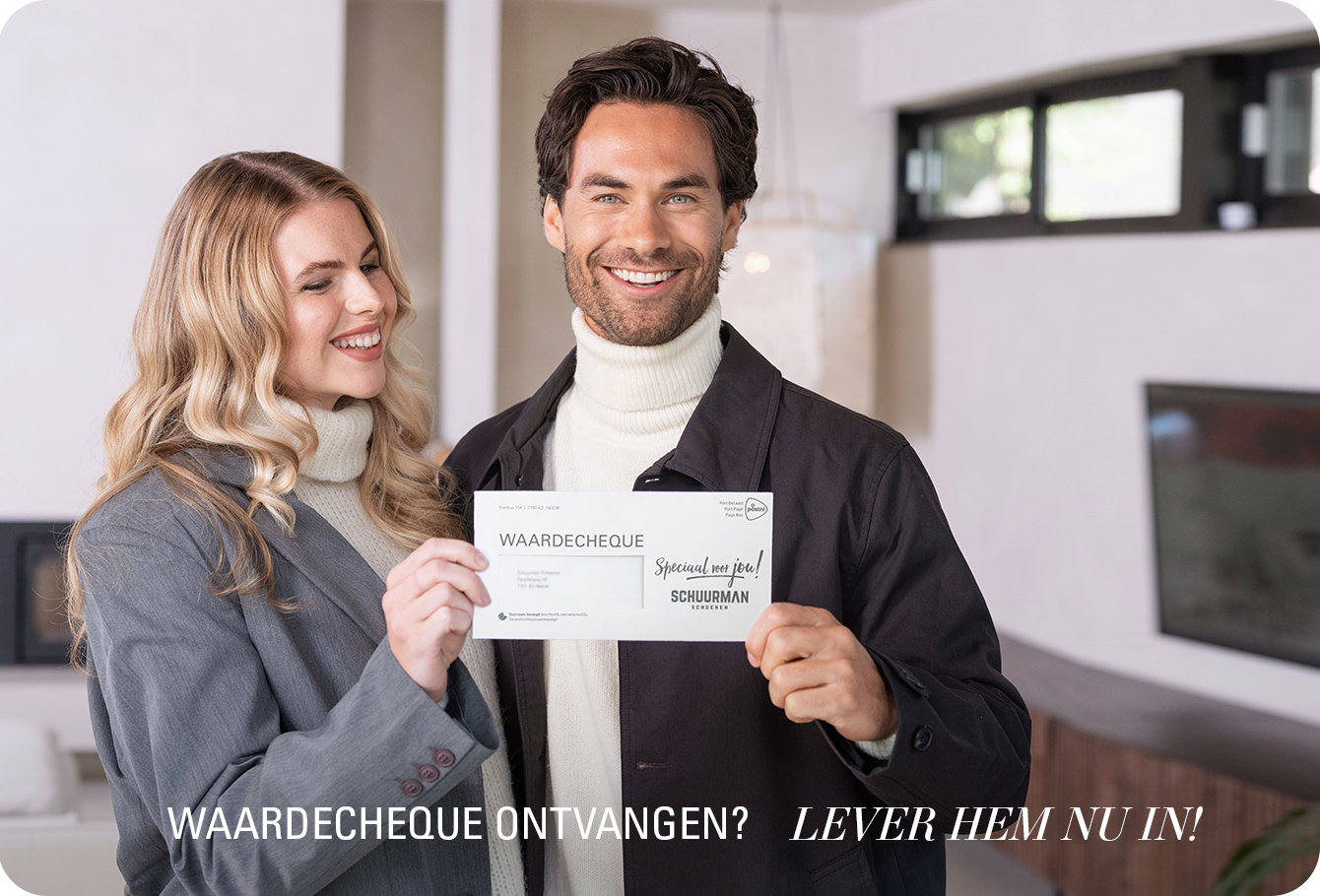 Waardecheque ontvangen?